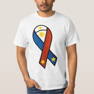Camiseta Fita temático da bandeira filipino