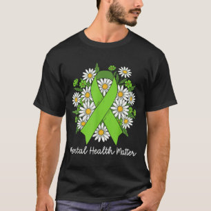 Camiseta Fita Verde de Conscientização sobre Saúde Mental