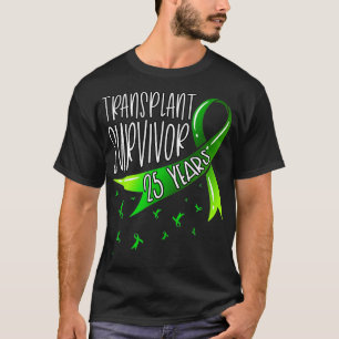 Camiseta Fita Verde De Sobrevivência Com Transplante De Órg