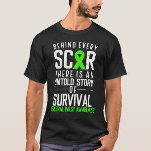 Camiseta Fita Verde Por Trás De Cada Seca Cerebral Paralela