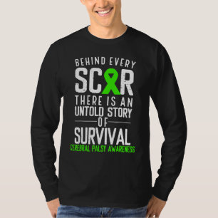 Camiseta Fita Verde Por Trás De Cada Seca Cerebral Paralela