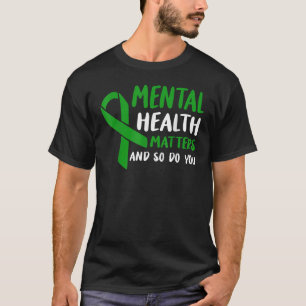 Camiseta Fita Verde Sensibilização Para A Saúde Mental E S