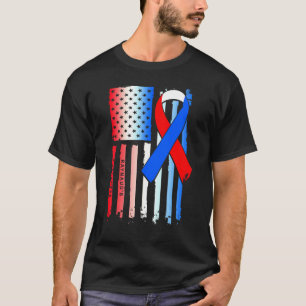 Camiseta Fita Vermelha Branca Azul da Bandeira Americana Co