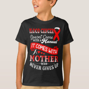 Camiseta Fita Vermelha de Conscientização do Câncer de Sang