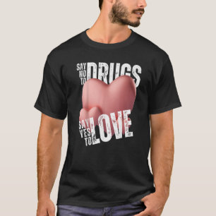 Camiseta Fita Vermelha Diz Não À Droga Diz Sim Ao Amor Va