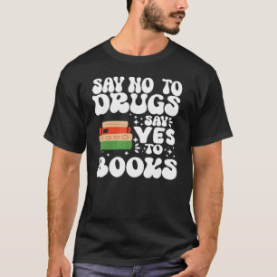 Camiseta Fita Vermelha Diz Não À Droga Diz Sim Aos Livros