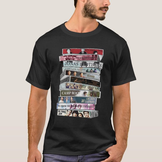 Camiseta Fitas Cassete Jonas Brother (Frente)