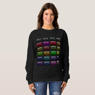CAMISETA FITAS DE CASSETE RETRO AMOR DE MÚSICA