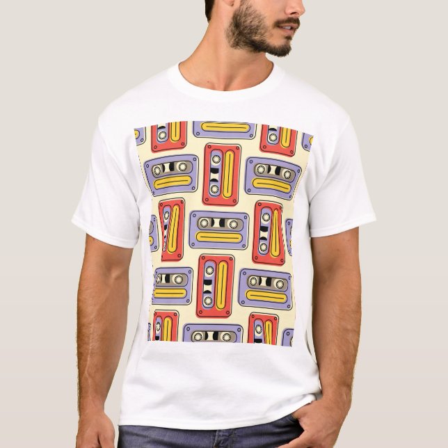 Camiseta Fitas de cassetes retrorreflectoras: padrão perfei (Frente)