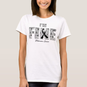 Camiseta Fitas De Sensibilização Para O Cancer Melanoma - N