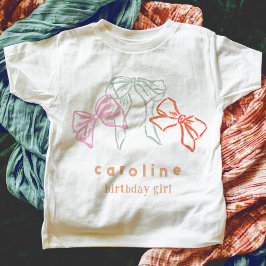 Camiseta Fitas e Arcos Festa de aniversario de meninas de A