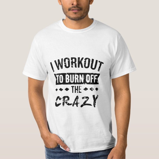 Camiseta Fitness de treino engraçado (Frente)