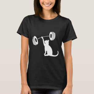 Camiseta Fitness Divertido Peso Força Academia Gato Levanta