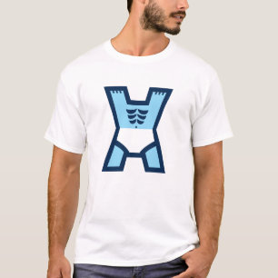 Camiseta Fitness Minimalista e Monograma de Letra X GUM