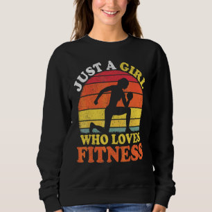 Camiseta Fitness Vintage Só Uma Garota Que Ama Fitness