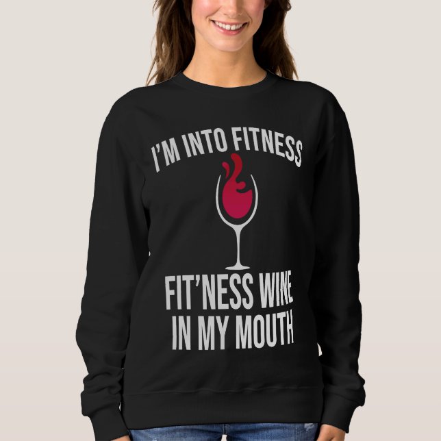 Camiseta Fitness Wine In Mouth Drinking  Drinker Sayings Gr (Frente)