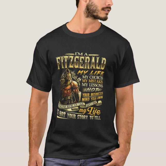 Camiseta FITZGERALD Nome da Família FITZGERALD Equipe do So (Frente)