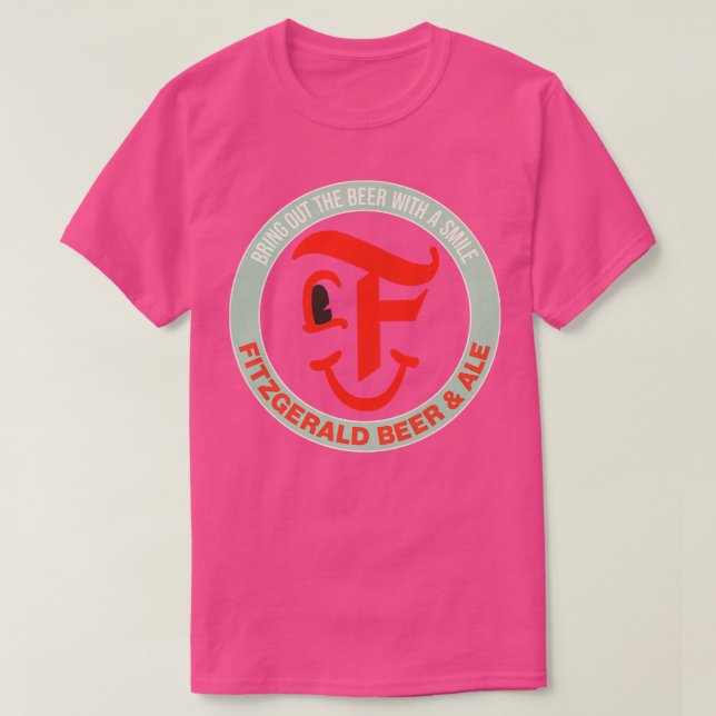 Camiseta Fitzgerald Retro Defunct Beer Ale (Frente do Design)