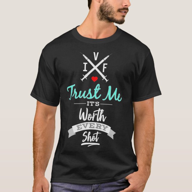 Camiseta FIV - Confie em mim o seu valor a cada tiro - Dia  (Frente)