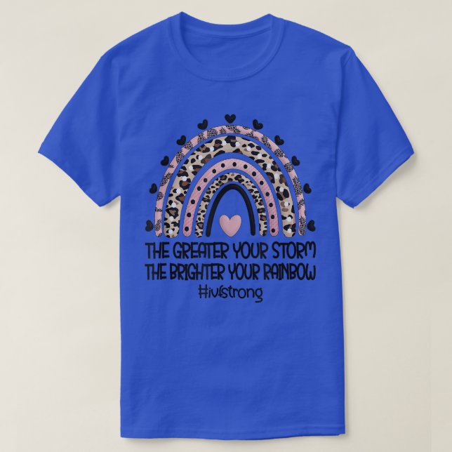Camiseta FIV Forte Dia de Recuperação do Arco-Íris IVF (Frente do Design)