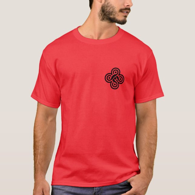 Camiseta Five Fold Knot een Wolf funny funny (Frente)