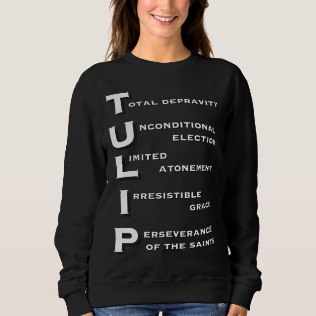 Camiseta Five Points of Calvinism TULIP Acronym Christian G (Frente)