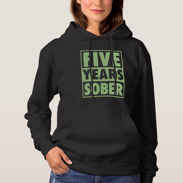 Camiseta Five Years Sober Recovering 5 Years Sobriety Anniv (Frente)