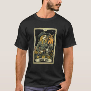 Camiseta Fivela de Cinto de Cowgirl Menina Cavalo Western R