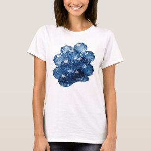 Camiseta Fivelas de Vidro Azul Prata Moderna Design Persona