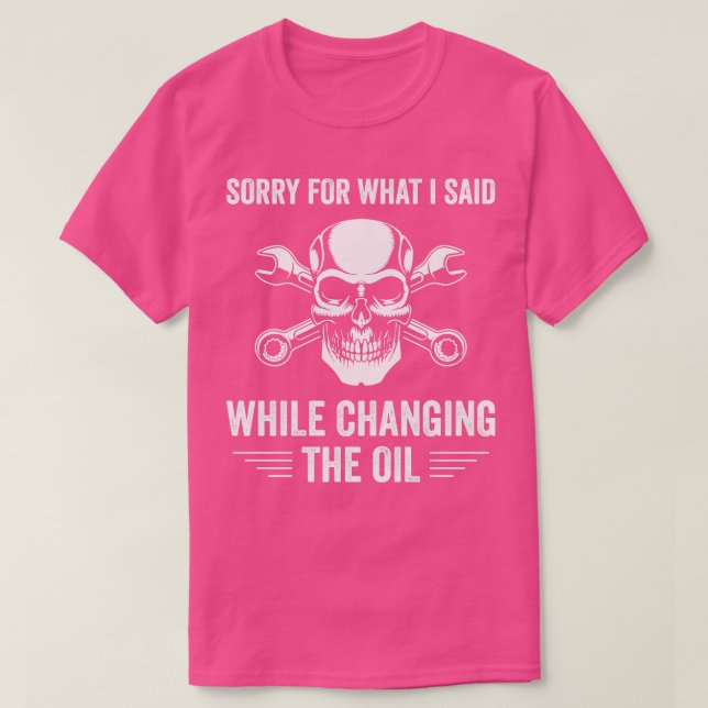 Camiseta Fixação Automática de Garagem Engraçada Mecânica s (Frente do Design)