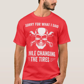 Camiseta Fixação mecânica automática de garagem engraçada e