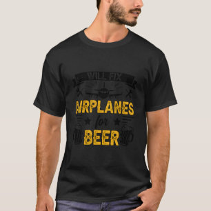 Camiseta Fixar Aviões Para Aviões Mecânicos Para Aeronaves