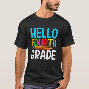 Camiseta Fixe De Volta À Escola Alô No Primeiro Dia O