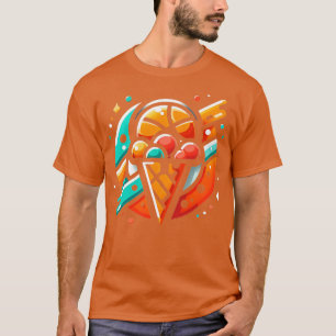 Camiseta Fixe doce, sorvete de jogador de basquete engraçad