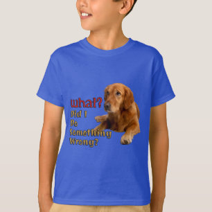 Camiseta Fiz Algo Errado No Design De Cachorro Super Bonito