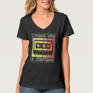 Camiseta Fiz-te uma fita cassete, fita cassete, 80s, com re