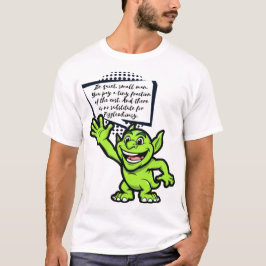 Camiseta Fizzlewhimsy reina como Goblin Verde