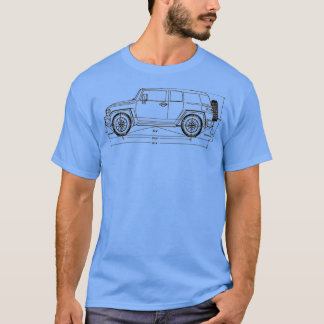 Camiseta FJ Cruiser car dimensions