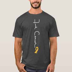 Camiseta Fk Cancer Infantil Suporte à Consciência da Fita H