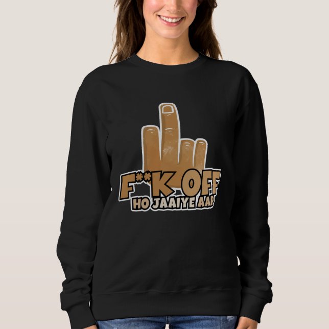 Camiseta Fk Off Ho Jaaiye Aap Bollywood Sarcastic  Hindi Pu (Frente)