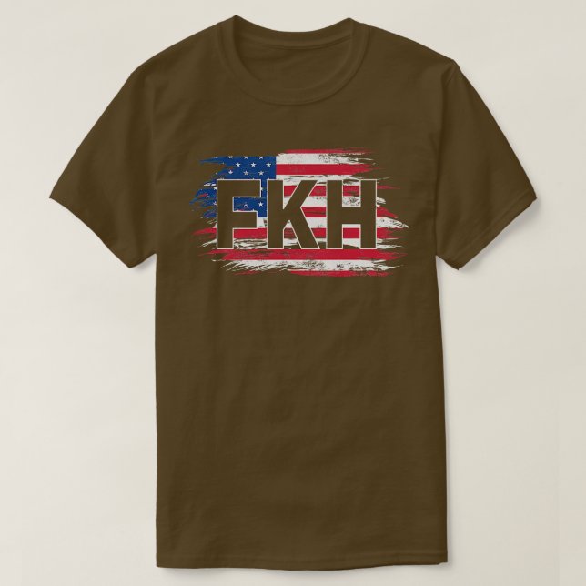 Camiseta FKH EUA Flag F Kamala (Frente do Design)