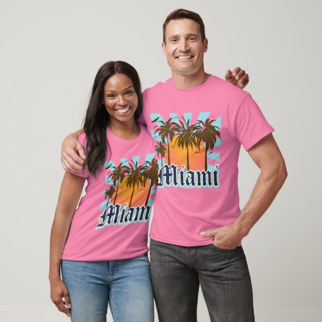 Camiseta FLA de Miami Beach Florida (Unissex)