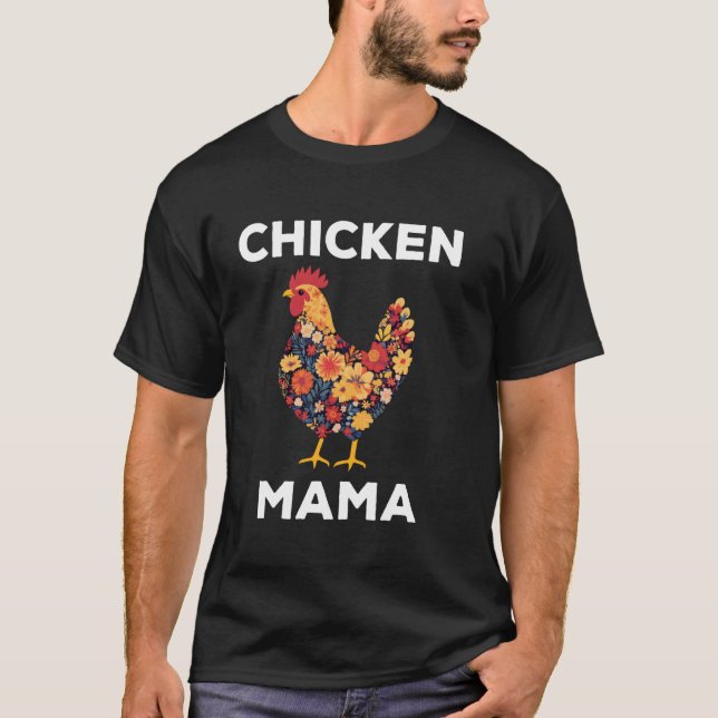 Camiseta Fla Flores Galinha Mamãe Galinha Fofo (Frente)