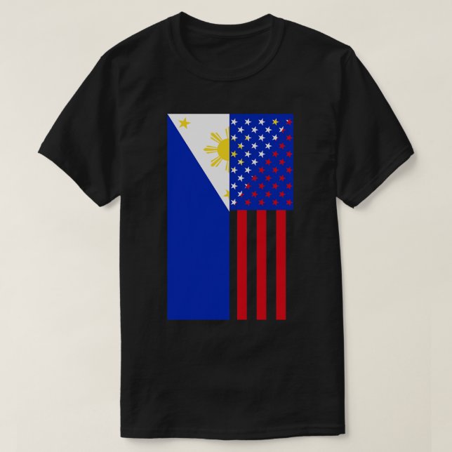 Camiseta Flag Filipinas EUA (Frente do Design)