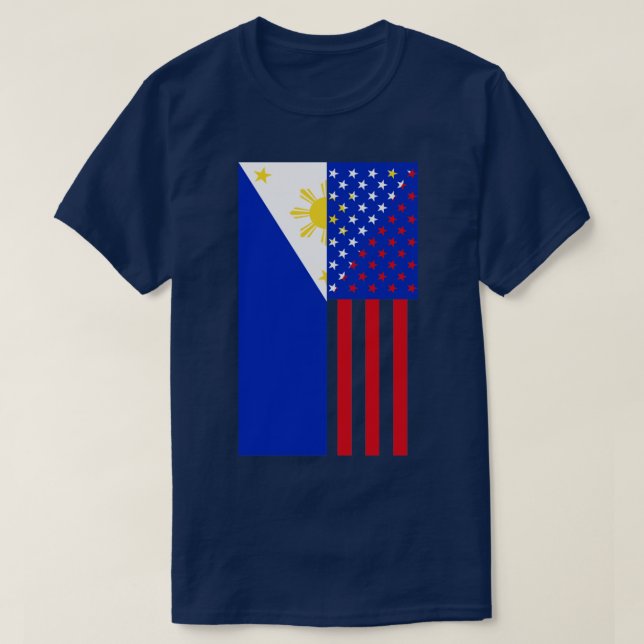 Camiseta Flag Filipinas EUA (Frente do Design)