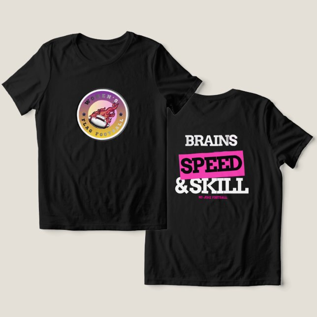 Camiseta Flag Football Flamed Hype (Design Frente e Verso)