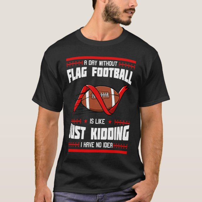 Camiseta Flag Football Game American Player Field Flags  1 (Frente)
