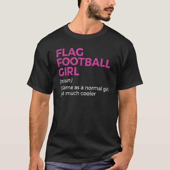 Camiseta Flag Football Girl Definition (Frente)