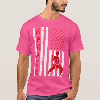 Camiseta Flag Karate dos Estados Unidos