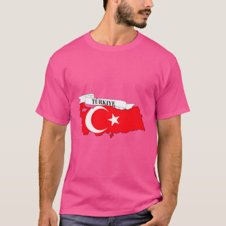 Camiseta Flag map of Turkey